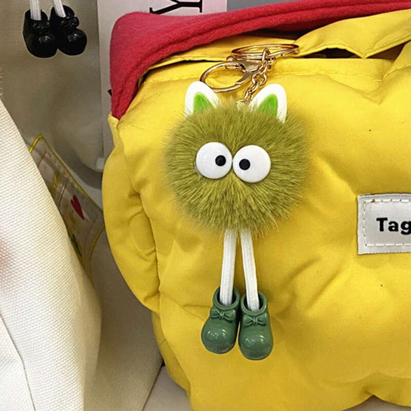 Cartoon Doll Keychain Fluffy Custom Bag Phone Car Ornament