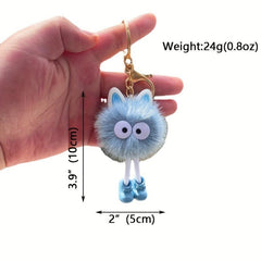 Cartoon Doll Keychain Fluffy Custom Bag Phone Car Ornament