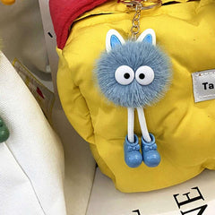 Cartoon Doll Keychain Fluffy Custom Bag Phone Car Ornament