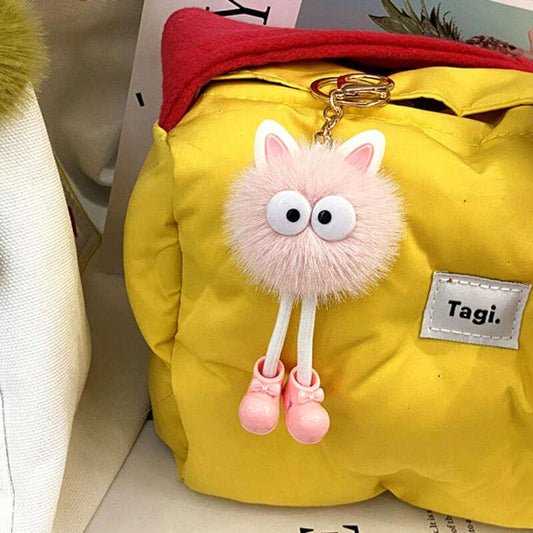 Cartoon Doll Keychain Fluffy Custom Bag Phone Car Ornament