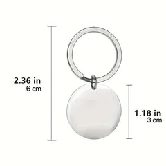 Stainless Steel Key Chain Teacher's Gift Clover Key Ring Pendant