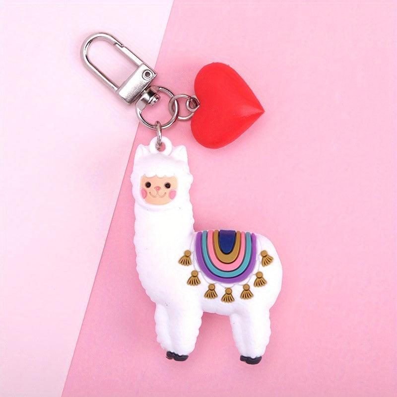 Alpaca Doll Cartoon Keychain Ladies Bag Pendant