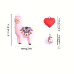Alpaca Doll Cartoon Keychain Ladies Bag Pendant