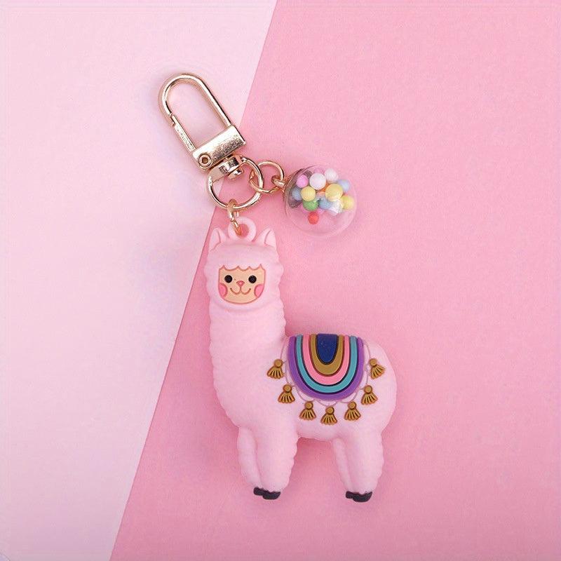 Alpaca Doll Cartoon Keychain Ladies Bag Pendant