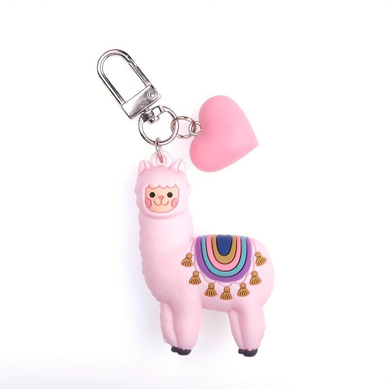 Alpaca Doll Cartoon Keychain Ladies Bag Pendant