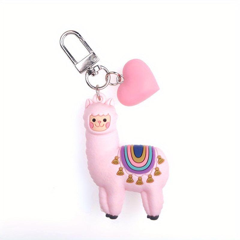 Alpaca Doll Cartoon Keychain Ladies Bag Pendant