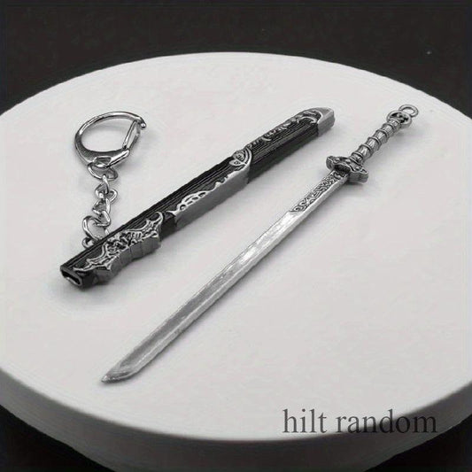 Ancient Famous Sword Metal Weapon Toy Key Chain Pendant