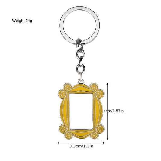 Yellow Door Frame Keychain Key Ring Accessory Gift For Friends