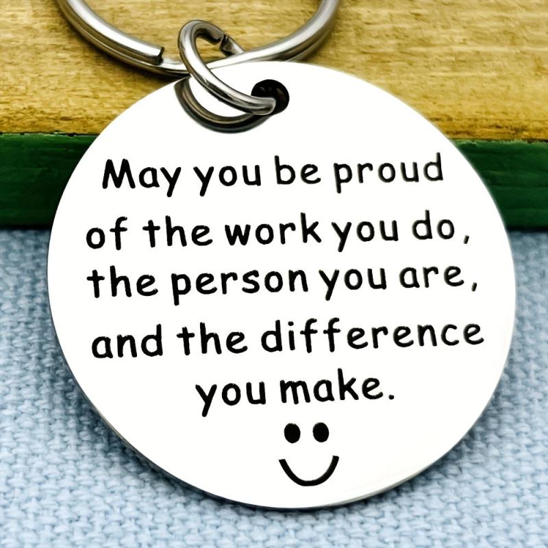 Coworker Leaving Employee Thank You Keychain