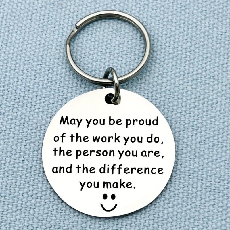 Coworker Leaving Employee Thank You Keychain