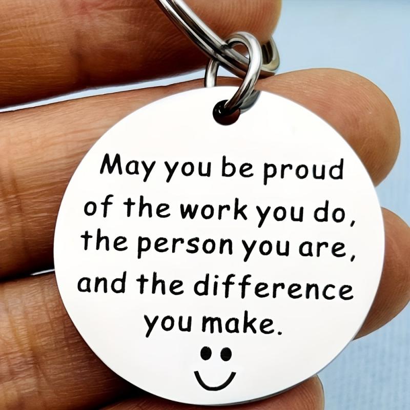 Coworker Leaving Employee Thank You Keychain