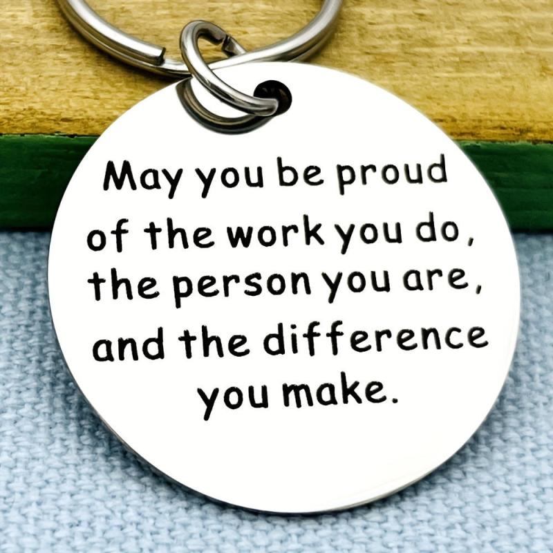 Coworker Leaving Employee Thank You Keychain