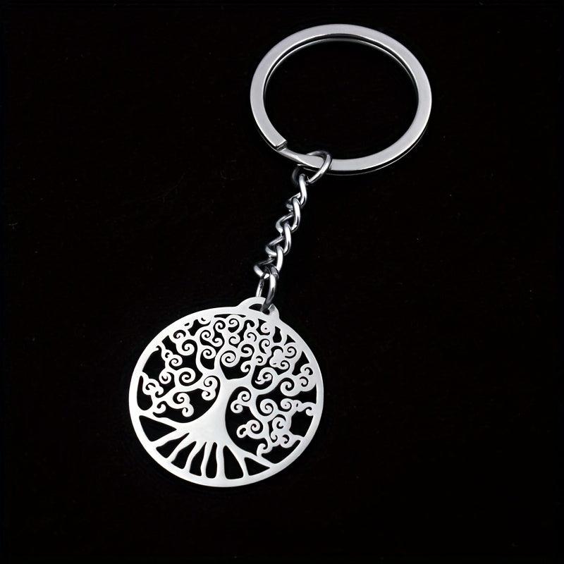 Tree Of Life Keychain Stainless Steel Car Key Ring Gift