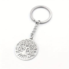Tree Of Life Keychain Stainless Steel Car Key Ring Gift