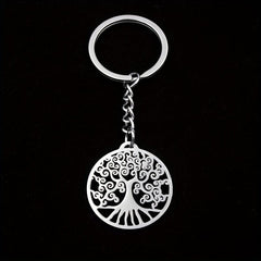 Tree Of Life Keychain Stainless Steel Car Key Ring Gift