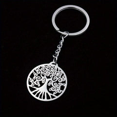 Tree Of Life Keychain Stainless Steel Car Key Ring Gift