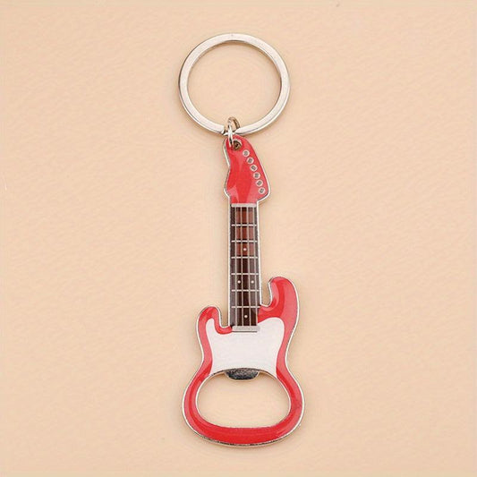 Guitar Keychain Bottle Opener Key Ring Car Key Chain Pendant