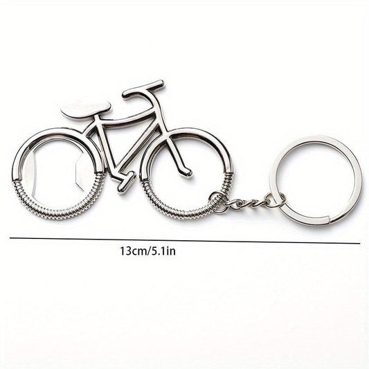 Metal Beer Bicycle Key Rings Opener Ret...