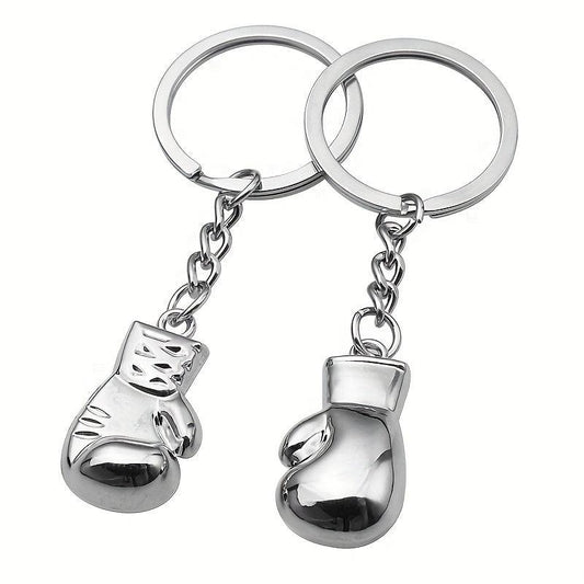 Boxing Gloves Keychain 3D Metal Pendant Fitness Club Competition