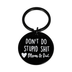 Gag Keychain Teen Boys Girls Love Mum Keyring Son Daughter