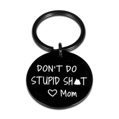 Gag Keychain Teen Boys Girls Love Mum Keyring Son Daughter