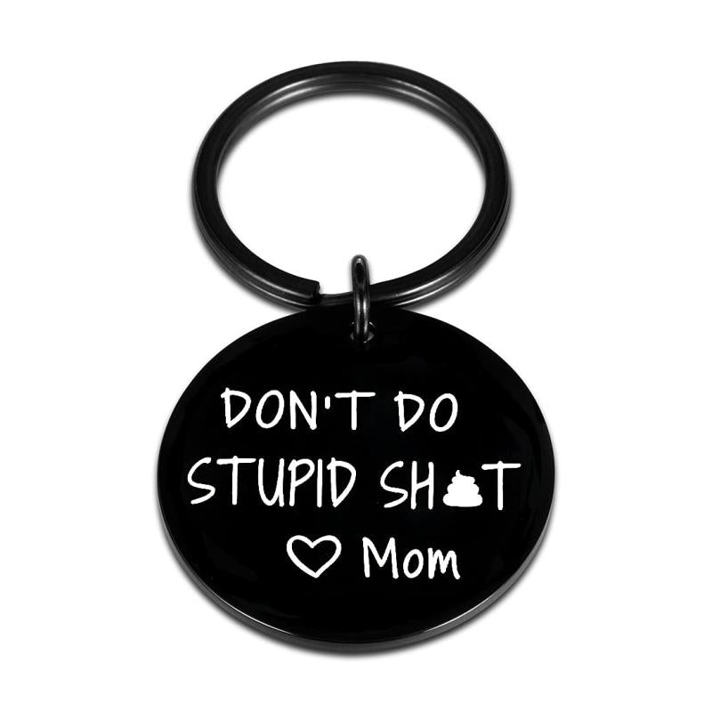 Gag Keychain Teen Boys Girls Love Mum Keyring Son Daughter
