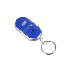 LED Key Finder Locator Keychain For Men Whistle Sound Control