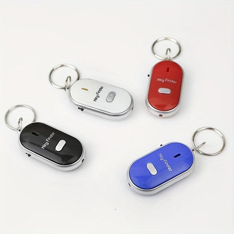 LED Key Finder Locator Keychain For Men Whistle Sound Control