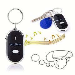 LED Key Finder Locator Keychain For Men Whistle Sound Control