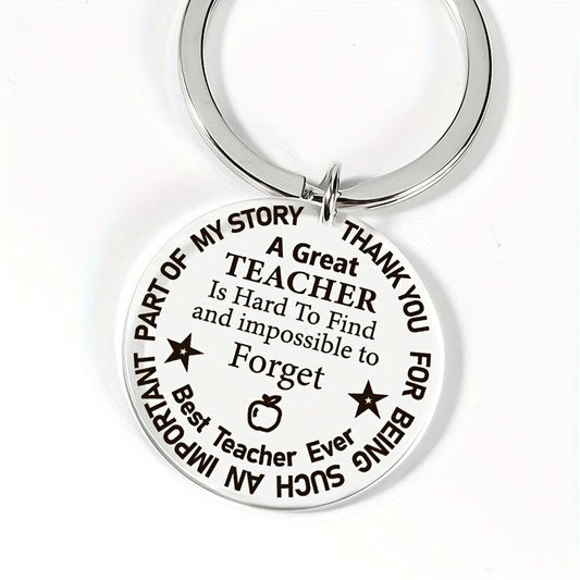 Teacher's Thankful Key Chain For Men