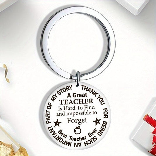 Teacher's Thankful Key Chain For Men