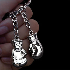 1pc Alloy Boxing Gloves Keychain For Men Gift Ornament