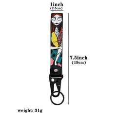 Horror Cartoon Car Keychain Keys Holder Accessory Keyring Gift