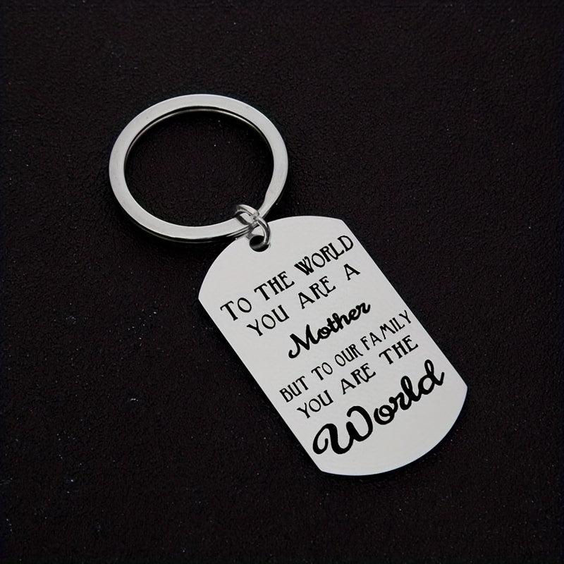 Dad From Son Daughter Stainless Steel Keychain Fathers Gift
