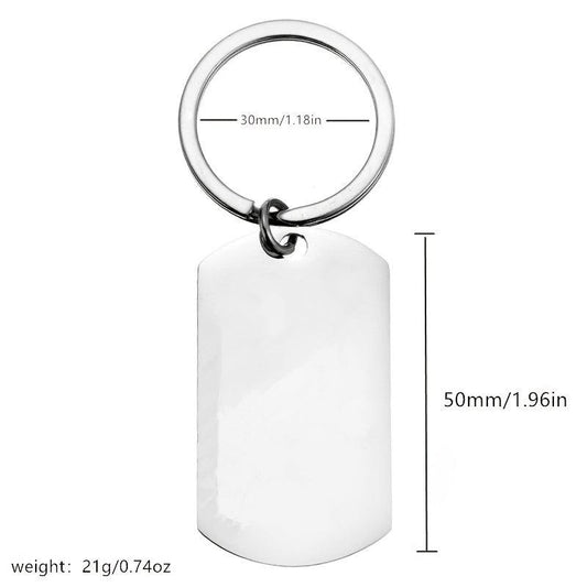 Grandpa Stainless Steel Keychain Thanksgiving Gift