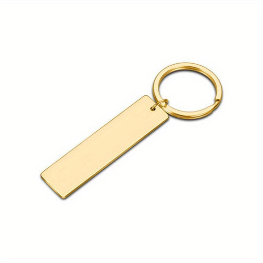Personalized Stainless Steel Love Key Chain Engraved Name Tag