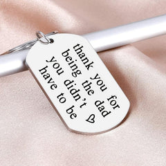 Thank You For Being The Dad Father's Keychain