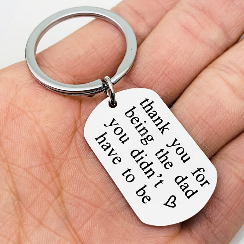 Thank You For Being The Dad Father's Keychain