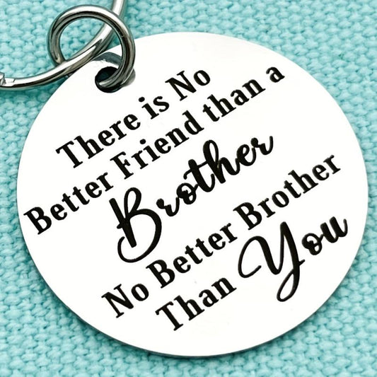 Brother Keychain Christmas Birthday Graduation Gift For Men