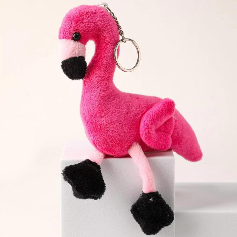 Flamingo Plush Keychain Boy Girl Gift Ornament