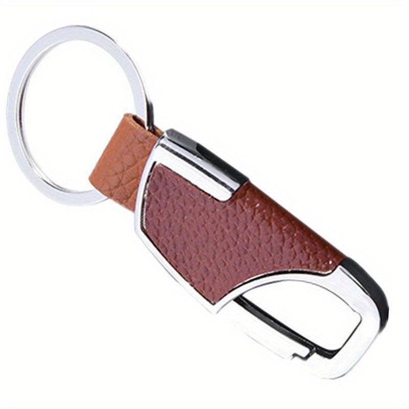 Metal Leather Anti Lost Keychain Masculinity Charm Keyring Accessories