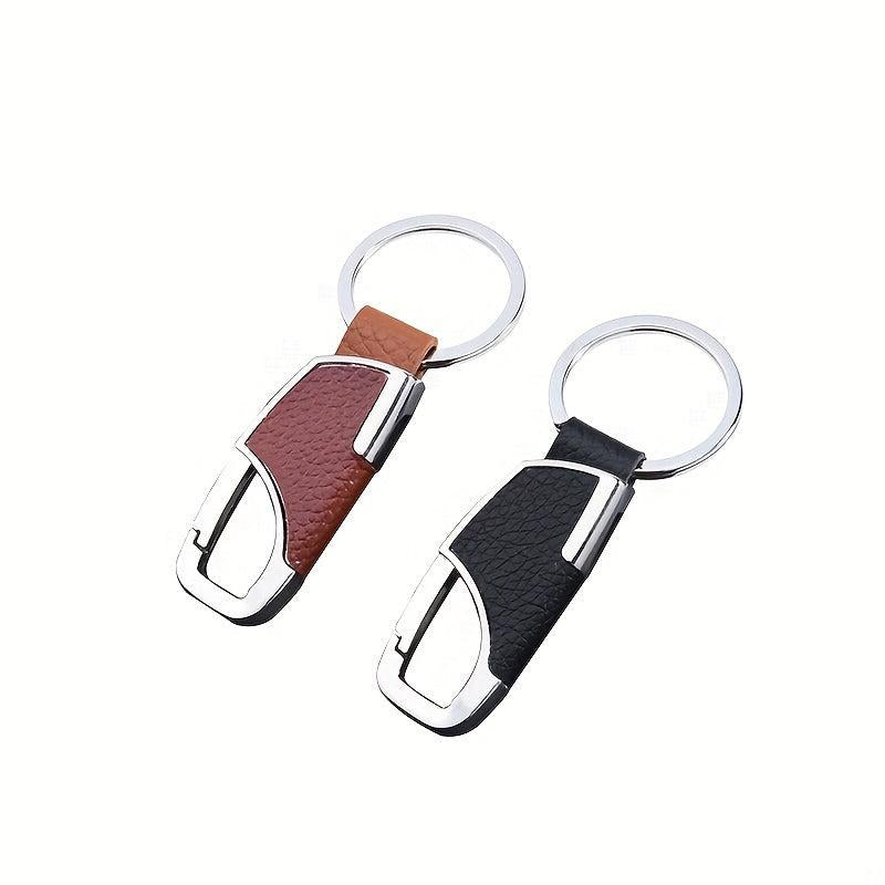 Metal Leather Anti Lost Keychain Masculinity Charm Keyring Accessories