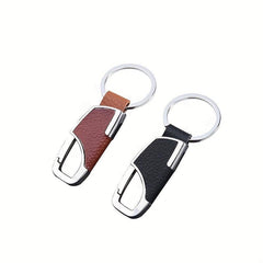 Metal Leather Anti Lost Keychain Masculinity Charm Keyring Accessories