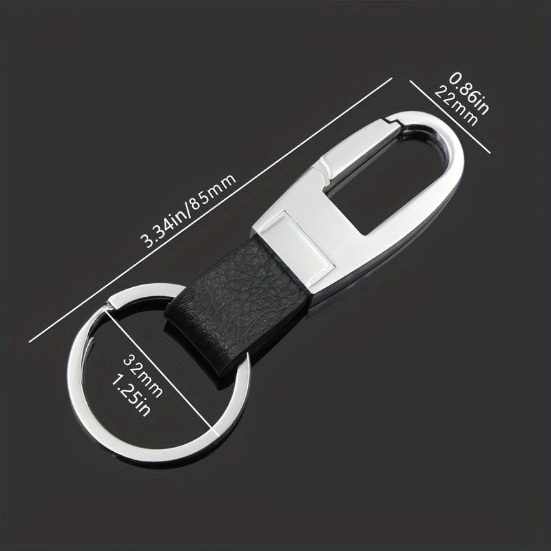 Metal Leather Anti Lost Keychain Masculinity Charm Keyring Accessories