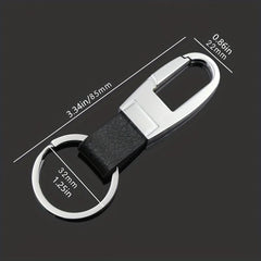 Metal Leather Anti Lost Keychain Masculinity Charm Keyring Accessories