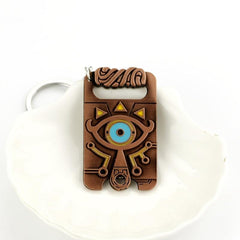 Cartoon Eye Key Chain Breath Of The Wild Metal Key Chain Car Key Pendant