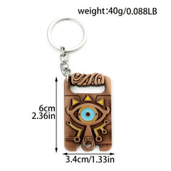 Cartoon Eye Key Chain Breath Of The Wild Metal Key Chain Car Key Pendant