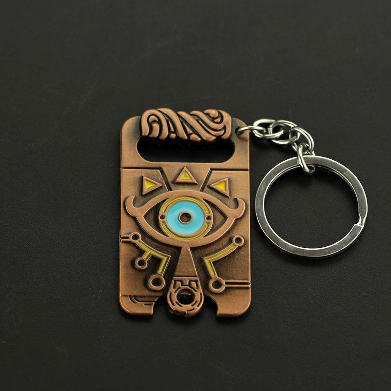 Cartoon Eye Key Chain Breath Of The Wild Metal Key Chain Car Key Pendant