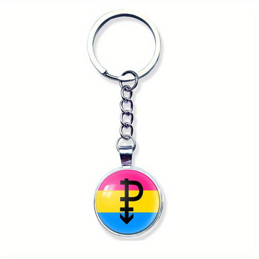Rainbow Pride Keychain Metal Key Ring LGBT Jewelry Transgender Pride Gift
