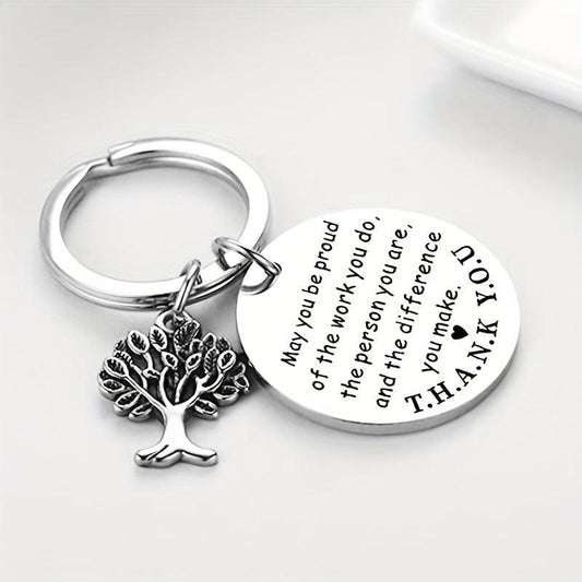Inspirational Life Tree Key Chain Gift For Men
